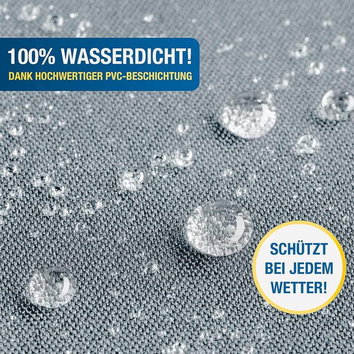 Чохол для парасольки SPRINKS® до 300 см - захисний, стійкий до УФ, вологостійкий, з допоміжним стрижнем, темно-сірий, 260 x 40/70/50 см