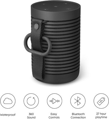 Портативна Bluetooth колонка Bang & Olufsen Beosound Explore – водонепроникна, 360°, 27 годин роботи, USB-C, чорний