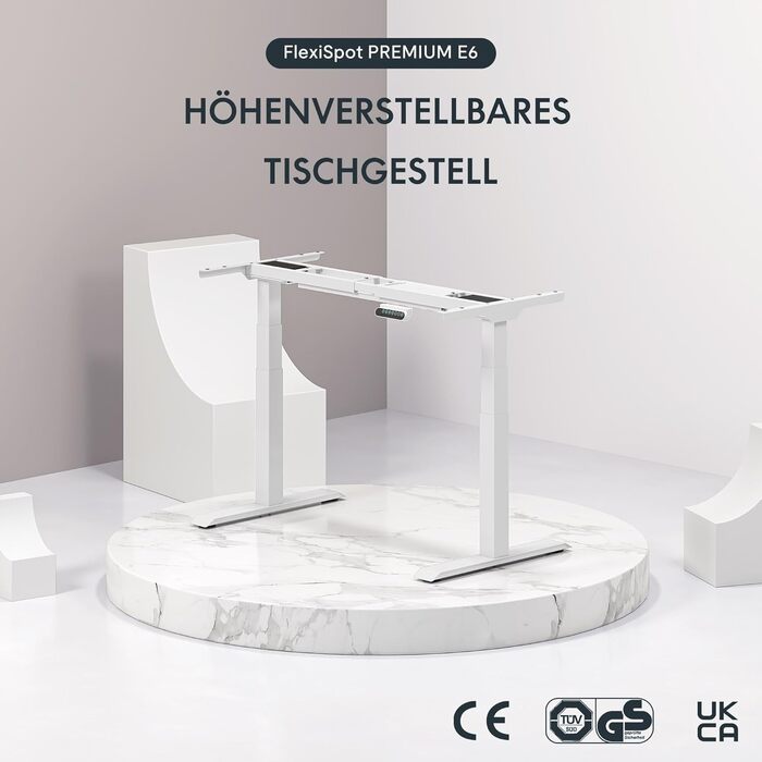 Стол робочий електричний регульований по висоті FLEXISPOT E6, 160 кг, USB, LED дисплей, телескопічна база