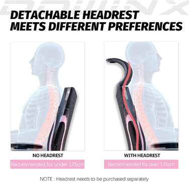 Ігровий крісло Dowinx для офісу та дому: ергономічний, з підлокітниками 3D, функцією гойдання, шкіра, поворотний, чорно-сірий