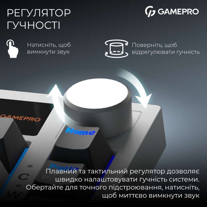 Бездротова механічна клавіатура GamePro MK160D Pro QLAB Sakura Switch White