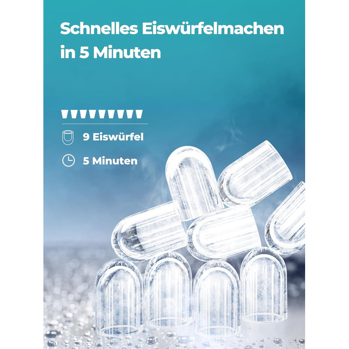 Машина для льоду Fohere портативна, самоочищення, 14 кг/24 год, зелена - для дому, бару, офісу, кемпінгу