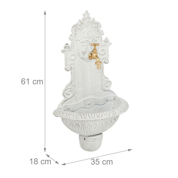 Фонтанчик Relaxdays з водоливом