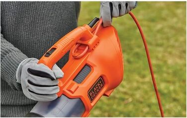 Повітродувка електрична BLACK+DECKER BEBL184-QS 1850 Вт, швидкість 190 км/год, об'єм 765 м³/год, з подрібнювачем листя