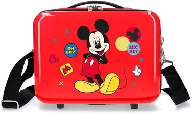 Адаптований чохол для краси Disney Minnie Enjoy the Day білого кольору 29x215 см з АБС-пластика (Червоний, сумка для посуду)