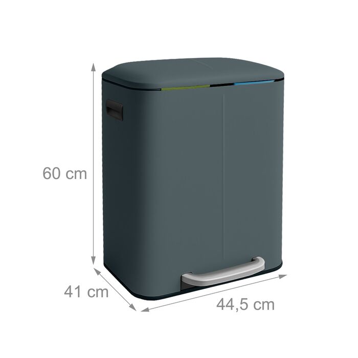 Відро для сміття Relaxdays з двома відділеннями