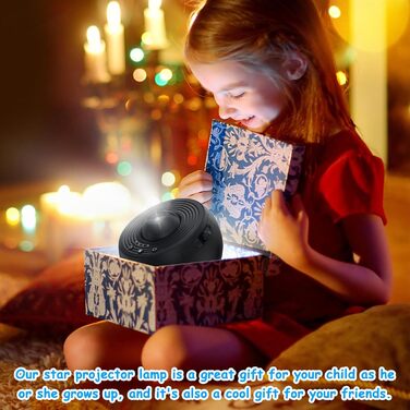 Проектор зоряного неба Planetarium Sternenprojektor: 13 в 1 LED Галактичний проєктор з 12 слайдами для дітей, нічник для спальні, вітальні, вечірки (Чорний)