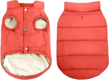 Зимова куртка PETCUTE Dog Coat з отвором для ременя, тепла та вітрозахисна, 2XL помаранчева для всіх розмірів собак