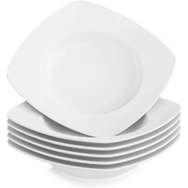 Серія Julia, набір посуду на 12 персон, порцеляновий набір посуду, столовий сервіз з обідньою тарілкою, десертна тарілка, супова тарілка, кавові чашки, блюдця по 12 штук (6 штук, супова тарілка)