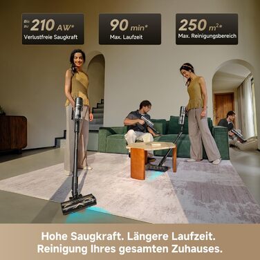 Dreame бездротовий пилосос V20: для твердих підлог та килимів, 24000PA, 90 хв роботи, фільтрація 99.99%, видалення шерсті тварин