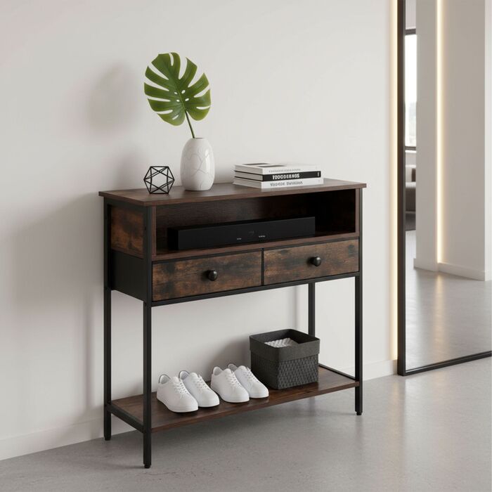 Столик-консоль Relaxdays з висувними ящиками