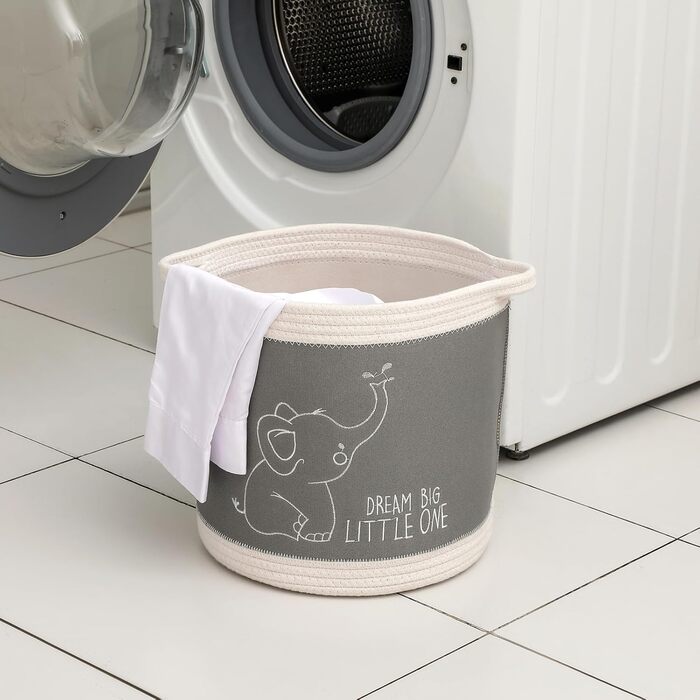 Набір кошиків для зберігання 3 шт. з плетеного полотна, кошики для іграшок, білизни, органайзер для дитячої кімнати, для іграшок, одягу, м'яких іграшок, місткі та надійні кошики (серія 