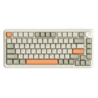 Бездротова механічна клавіатура Ajazz AK820 MAX Flying Fish Switch Retro Colour - 8000 mAh (AK820MAX