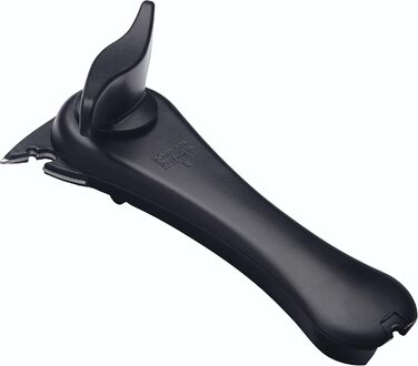 Відкривачка для консерв Kuhn Rikon 5-в-1, чорна: банки, пляшки, кришки, автоматичне захоплення краю, 18 x 9.5 x 6.3 см