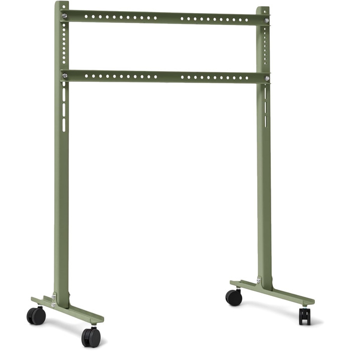 Підставка для телевізора на колесах, 40-70 дюймів | Мобільна підставка для ТВ | Сірий/Mossy Green