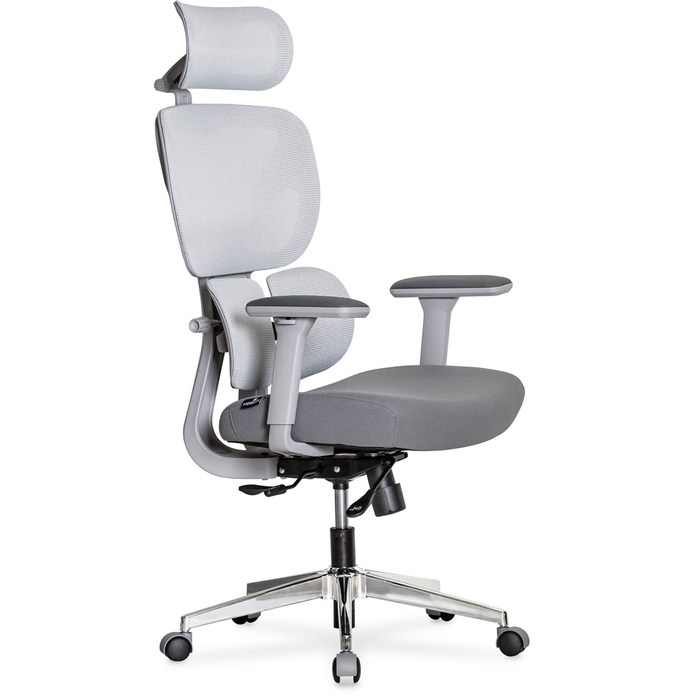 Крісло Mealux D1 Duo Air Fabric Grey (арт. HF-D1 Duo F/G)