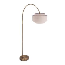 Relaxdays: Арка-настільна лампа з металу та тканини