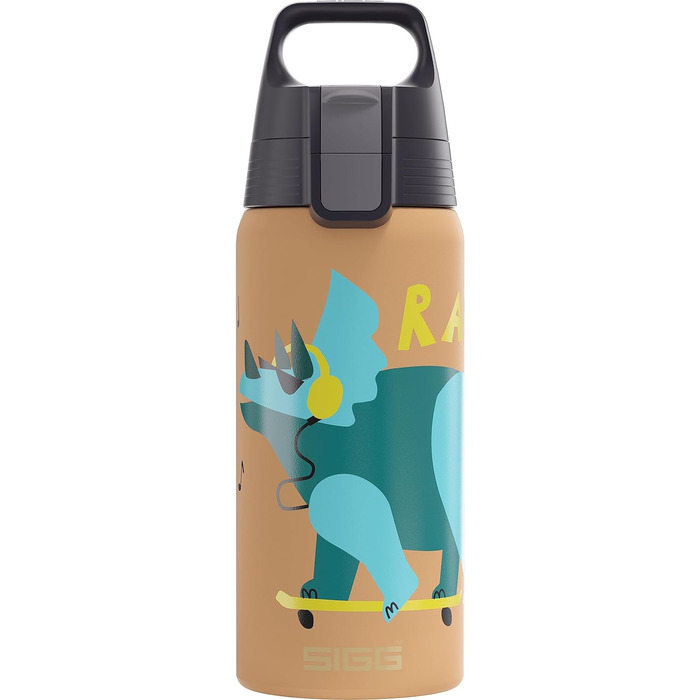 Ізольована пляшка для води для дітей - Shield Therm ONE - Підходить для газованих напоїв - Герметичний і легкий - Не містить бісфенолу А - 0,5 л (сирий)