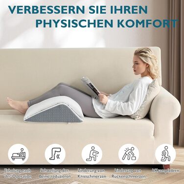 Подушка для підйому ніг TANYOO - подушка під коліна для спини, з memory foam, для відновлення після операцій