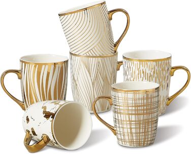Набір кавових чашок Cappuccino ONEMORE (4 шт.) з блюдцями, 190 мл, для еспресо, кави та мокки, кремовий колір