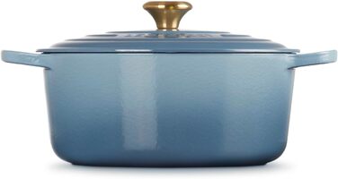 Сковорода Le Creuset Signature з чавуну з кришкою, Ø 20 см, 2,4 л, Chambray