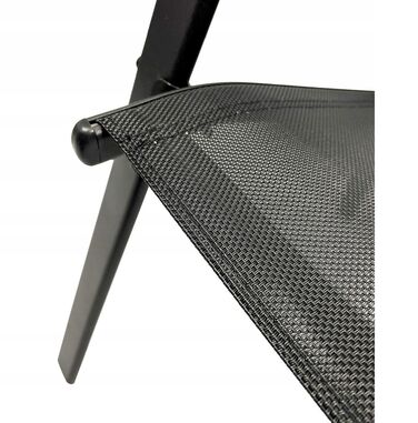 Комплект садових меблів із металу Kontrast, чорний, 3 предмети