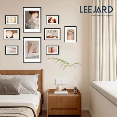 Набір фоторамок 5er Bilderrahmen DIN A4 з плексигласом для фото та портретів: рамка для встановлення та підвішування