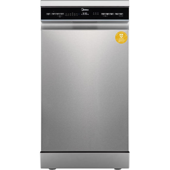 Посудомийна машина Midea SF 3.45N PRO: 9 комплектів, Wi-Fi, Inox, 45 см
