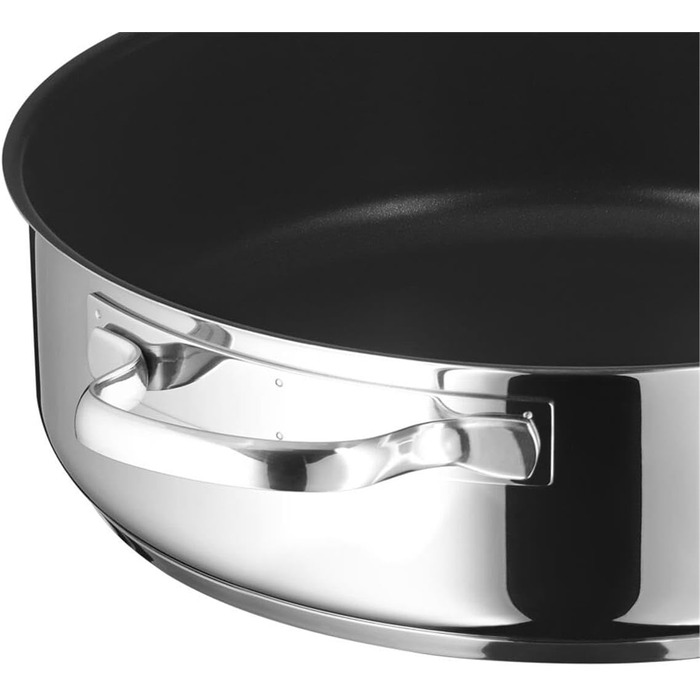 Сковорода для тушкування WMF Devil 28 см з кришкою, 5л, Cromargan нержавіюча сталь з покриттям, для духовки