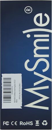 MySmile LP221: Бездротовий ірigator для зубів з UVC стерилізацією, 335 мл, OLED-дисплей, 4 режими, 8 насадок, для дому та подорожей, чорний