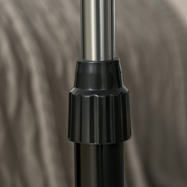 Підлоговий вентилятор з пультом дистанційного керування, регулюванням висоти та кута нахилу, 3 швидкості, металевий, чорний, Ø44,5 x В110-124 см