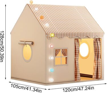 Дитячий намет-хатинка для гри в приміщенні, хакі. Міцний намет для дітей, ідеальний для ігор вдома