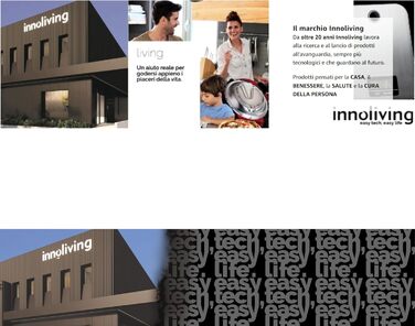 Настільна лампа Innoliving LED INN-291, акумуляторна, 350 мм, 150 лм, Білий/Чорний, Денне світло/Гаряча/Холодна