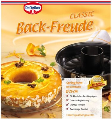 Ø 26 см знімна нижня форма для випікання кексів Задня частина - Freude Classic Dr. Oetker