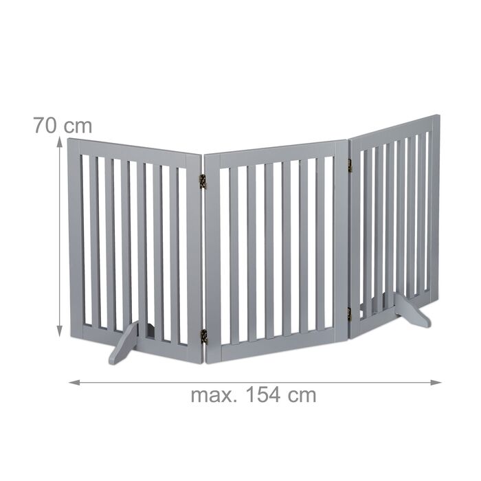 Захисний бар'єр Relaxdays сірого кольору, 70 см