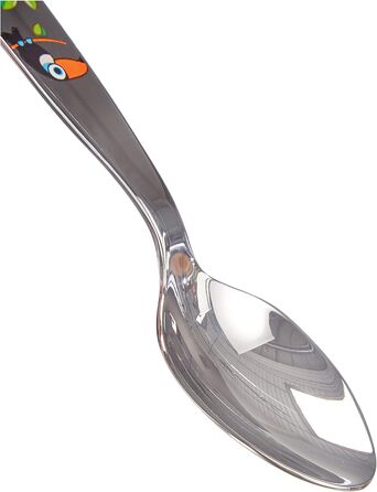 Набір дитячого посуду ZWILLING Jungle Kinderbesteck, 4 шт., з кольоровими джунглівськими мотивами, для дітей від 3 років, нержавіюча сталь 18/10