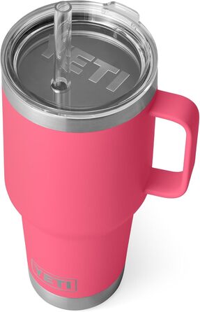 Термокружка YETI Rambler з кришкою-соломинкою, Tropical Pink, 1 л (35 oz)