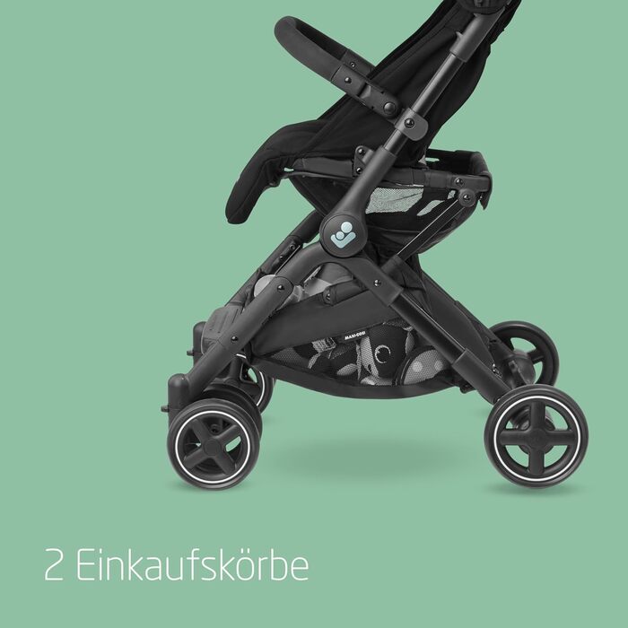Дитяча коляска Maxi-Cosi Lara2 Essential Black, 0-4 роки, до 22 кг, легка та компактна, 3 положення для сну, складна