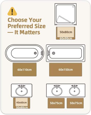 Килимок для ванної кімнати COLOR&GEOMETRY 60 x 110 см, сірий, нековзний, швидковисихаючий