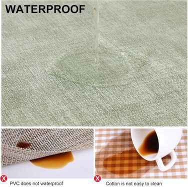 Набір підставок під тарілки з штучної шкіри, 6 шт. - Водостійкі, легко миються, для кухні та обіднього столу (світло-зелені, середні)