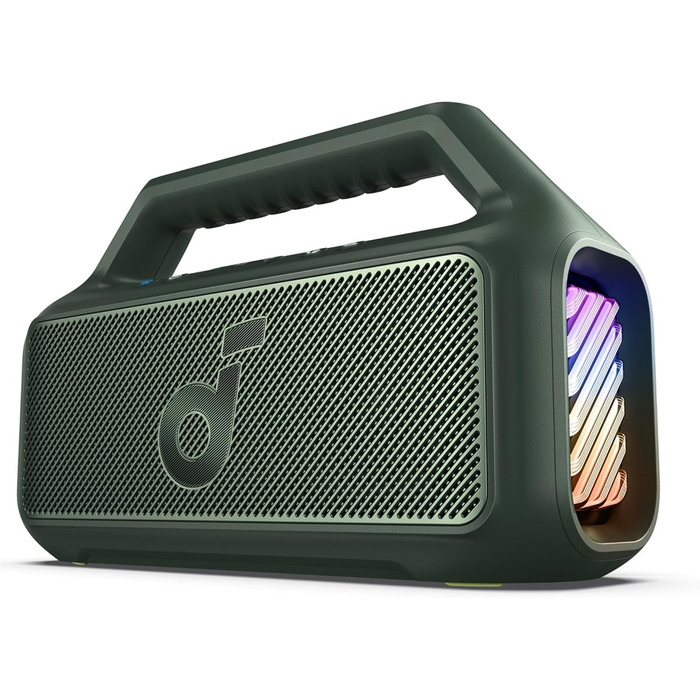 Soundcore Boom 2 - Портативна Bluetooth Колонка, 80W, Сабвуфер, LED, IPX7, 24h, USB-C, BT 5.3
