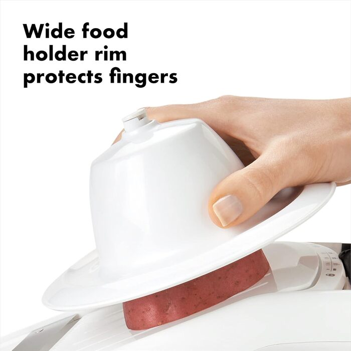 OXO Good Grips Професійний овочевий та фруктовий тертка з лезом з японської сталі, сірий, для кухні (одинарне, похиле лезо)