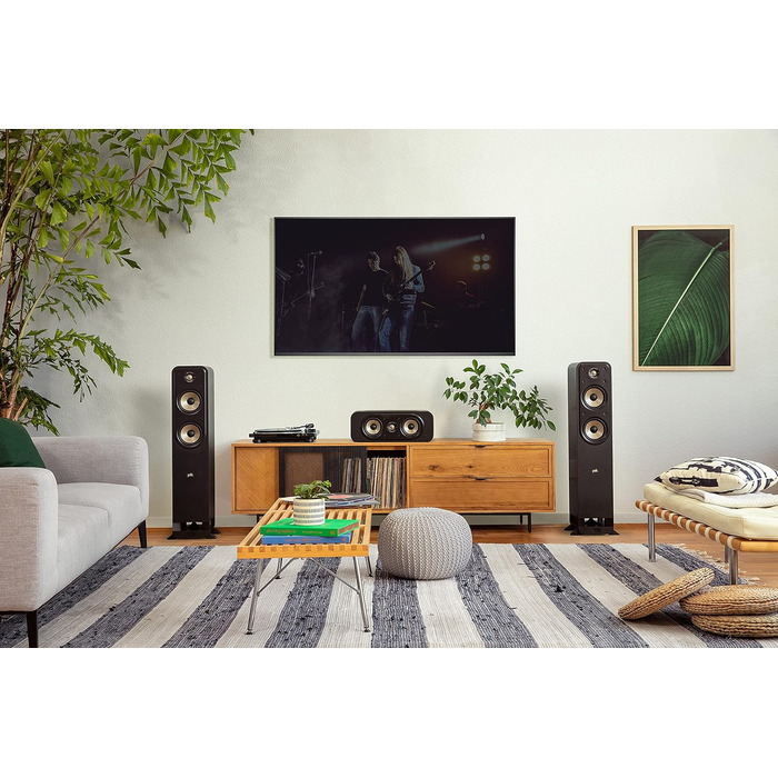 Центральний динамік Polk Audio Signature Elite ES30, висока роздільна здатність, Dolby Atmos & DTSX, чорний