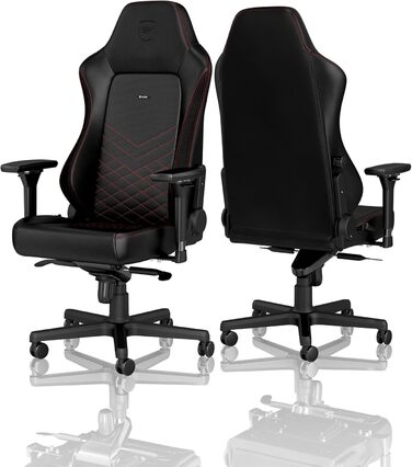 Noblechairs HERO - ігрове крісло, офісне крісло, крісло для роботи - PU-шкіра, чорно-червоне