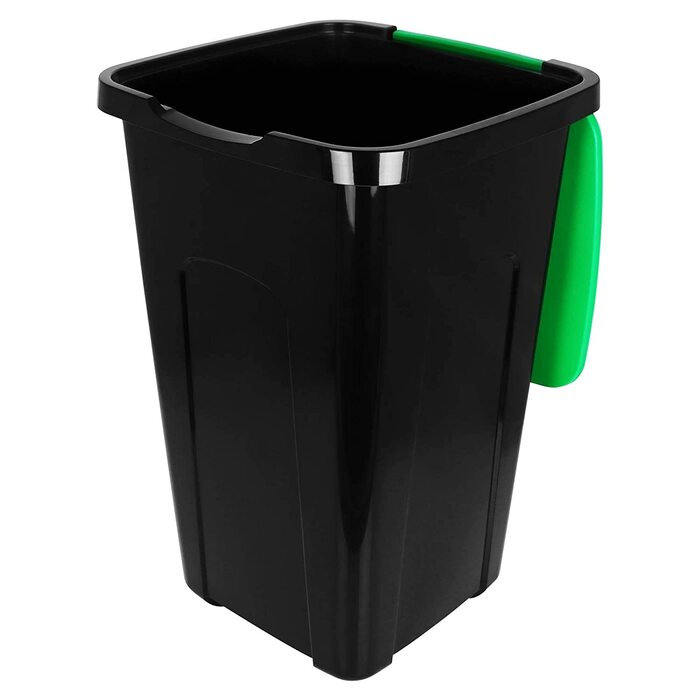 Відро для сміття TW24 об'ємом 50 л для вторинної переробки з вибором кольору відро для сміття з відкидною кришкою відро для сміття відро для сміття (зелений)