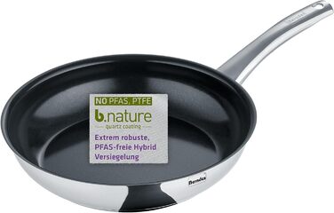 Пан з нержавіючої сталі Berndes Napoli 28 см – універсальна, антипригарна, з капсульним дном та кварцовим покриттям