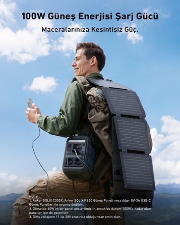 Портативна електростанція Anker SOLIX C300X, ємність 288 Wh, номінальна потужність 600 W