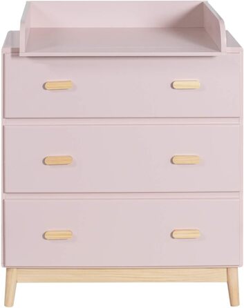 Комод з пеленальним столиком Rebecca Mobili, Aqua Grün Braun, 100 x 80 x 42 см, Kiefern MDF, артикул RE6985