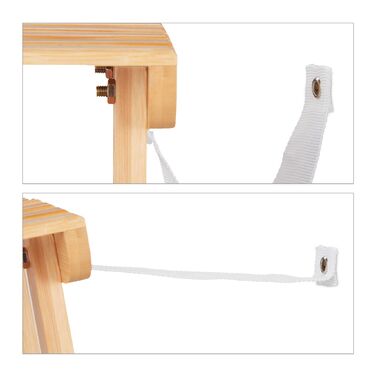 Поличка для рослин Relaxdays з бамбука