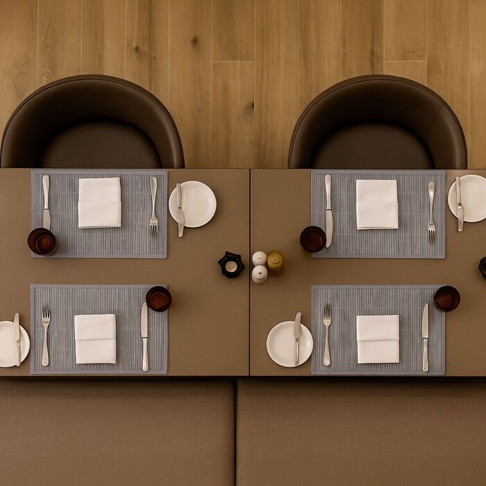 Набір столових прикрас Relaxdays, 6 штук, бамбук